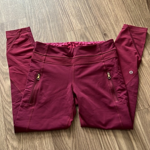 LULULEMON Maroon Leggings - Picture 3 of 17